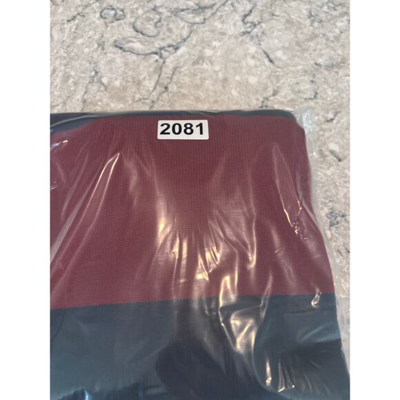 IZOD Men's 100% Cotton Long Sleeve Polo Knit Sweater Red & Navy Blue Medium JL - Picture 7 of 7